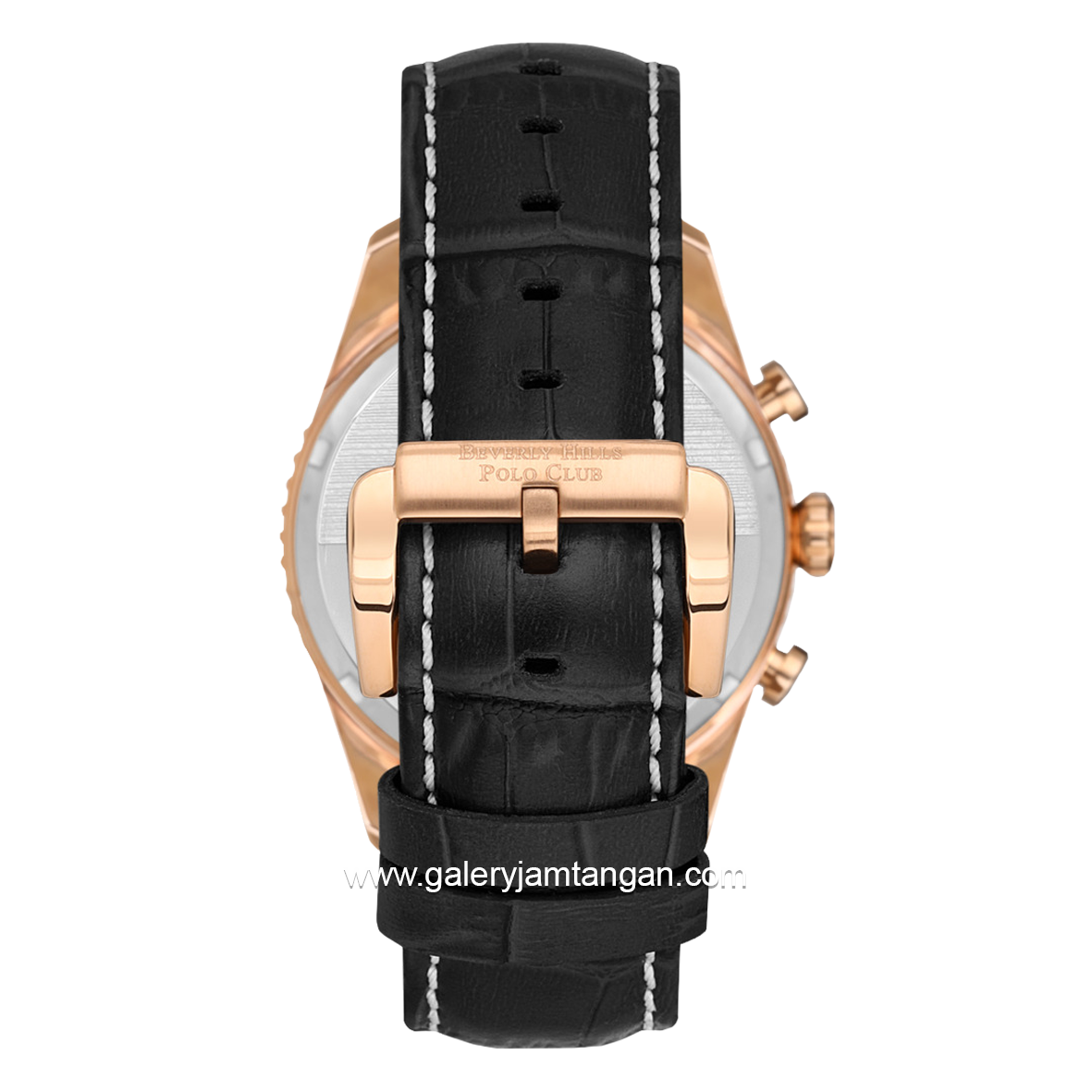 BEVERLY HILLS POLO CLUB BP3723X.442 Black Dial Brown Leather Strap
