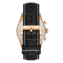 BEVERLY HILLS POLO CLUB BP3723X.442 Black Dial Brown Leather Strap