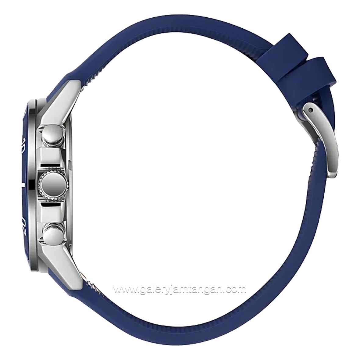 BEVERLY HILLS POLO CLUB BP3730X.399 Multi Function Navy Silicone Strap