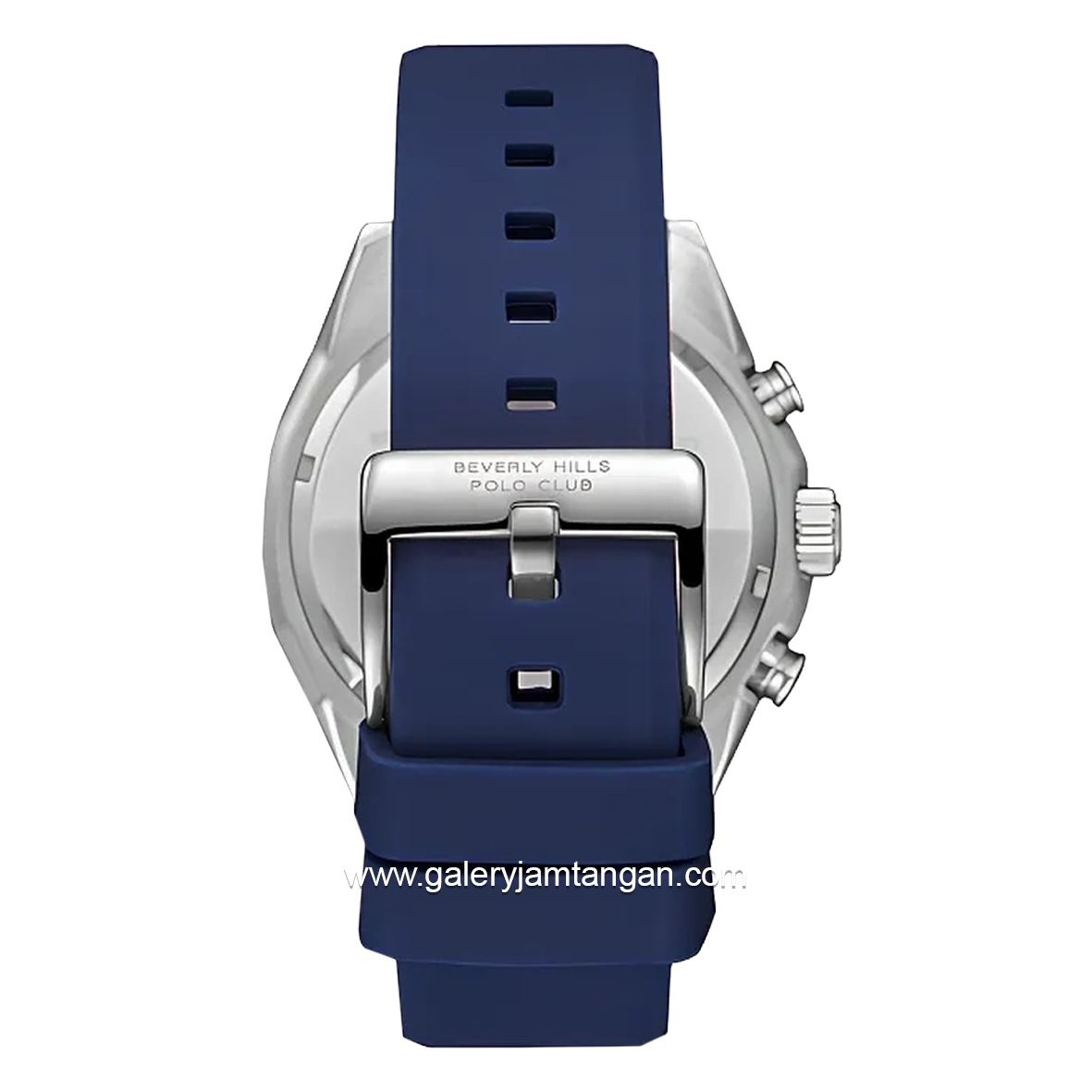 BEVERLY HILLS POLO CLUB BP3730X.399 Multi Function Navy Silicone Strap