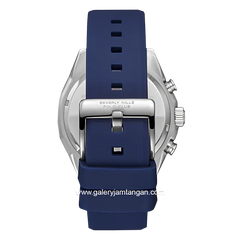 BEVERLY HILLS POLO CLUB BP3730X.399 Multi Function Navy Silicone Strap