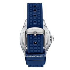 BEVERLY HILLS POLO CLUB BP3735C.399 Multi Function Navy Silver Silicone Strap