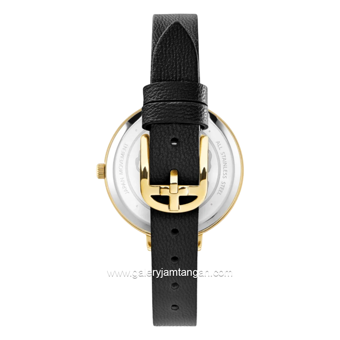 TED BAKER CLASSIC CHIC BKPDSS300UO Black Gold Leather Strap