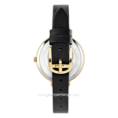 TED BAKER CLASSIC CHIC BKPDSS300UO Black Gold Leather Strap