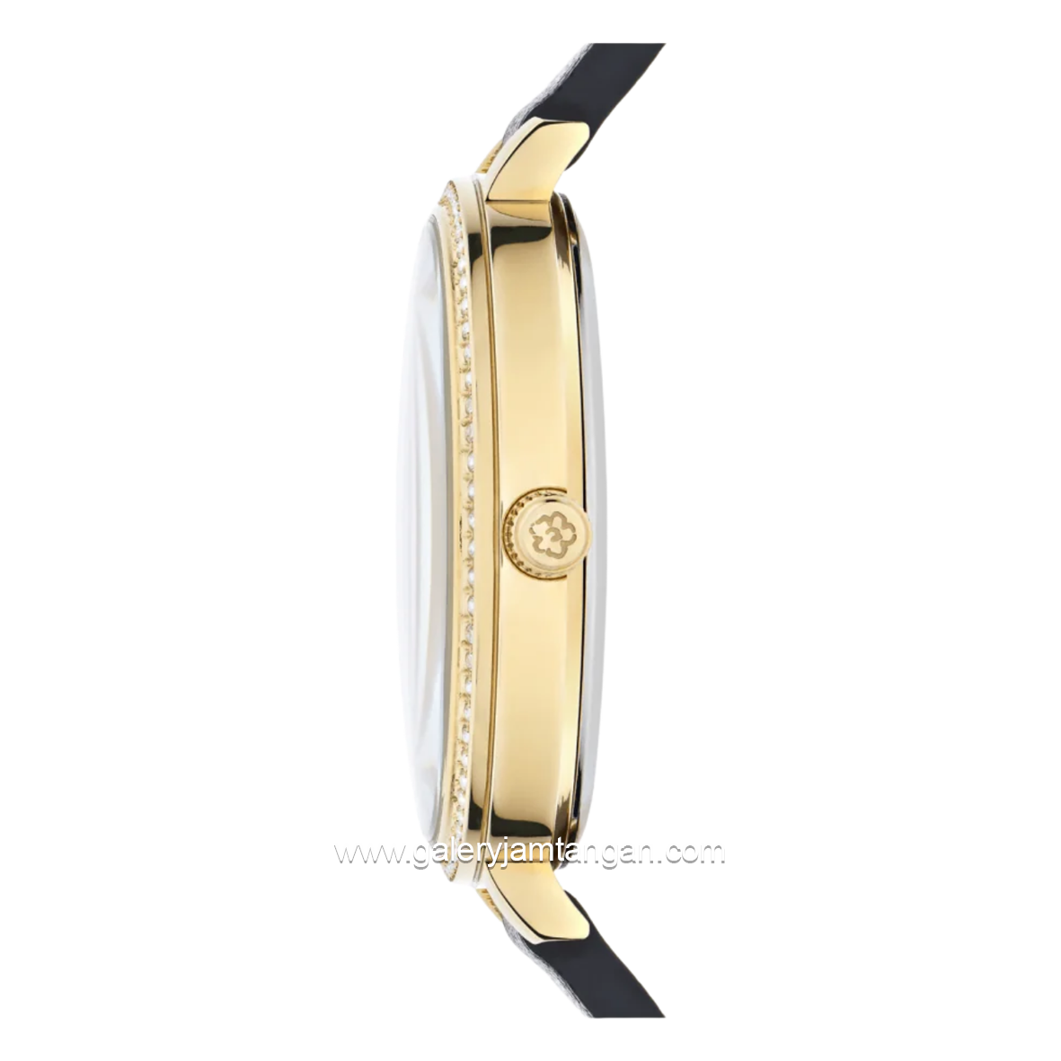 TED BAKER CLASSIC CHIC BKPDSS300UO Black Gold Leather Strap