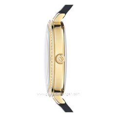 TED BAKER CLASSIC CHIC BKPDSS300UO Black Gold Leather Strap