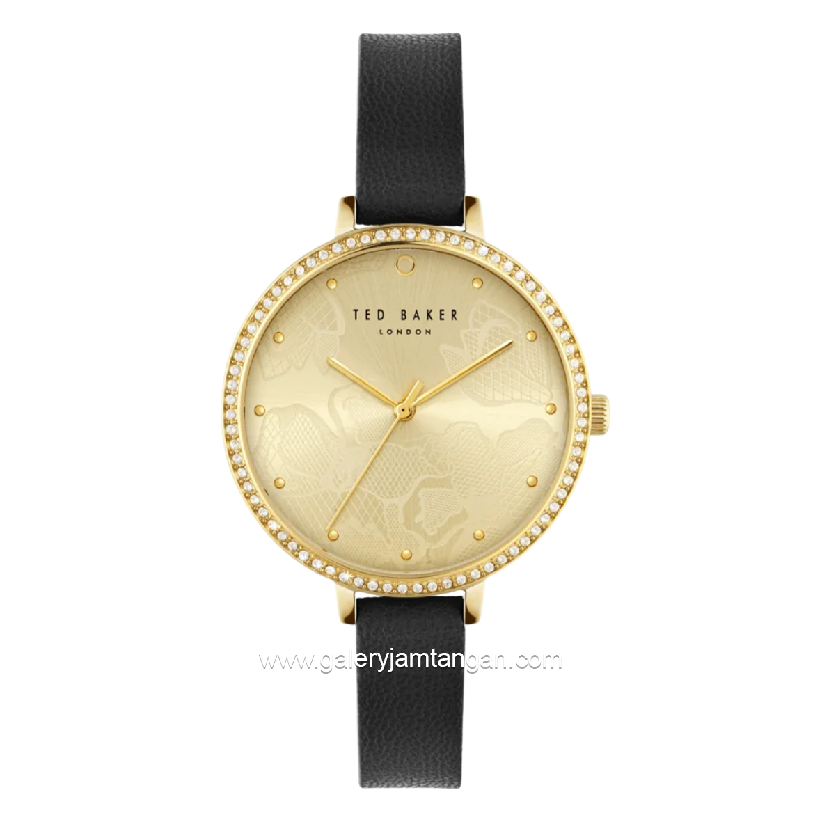 TED BAKER CLASSIC CHIC BKPDSS300UO Black Gold Leather Strap