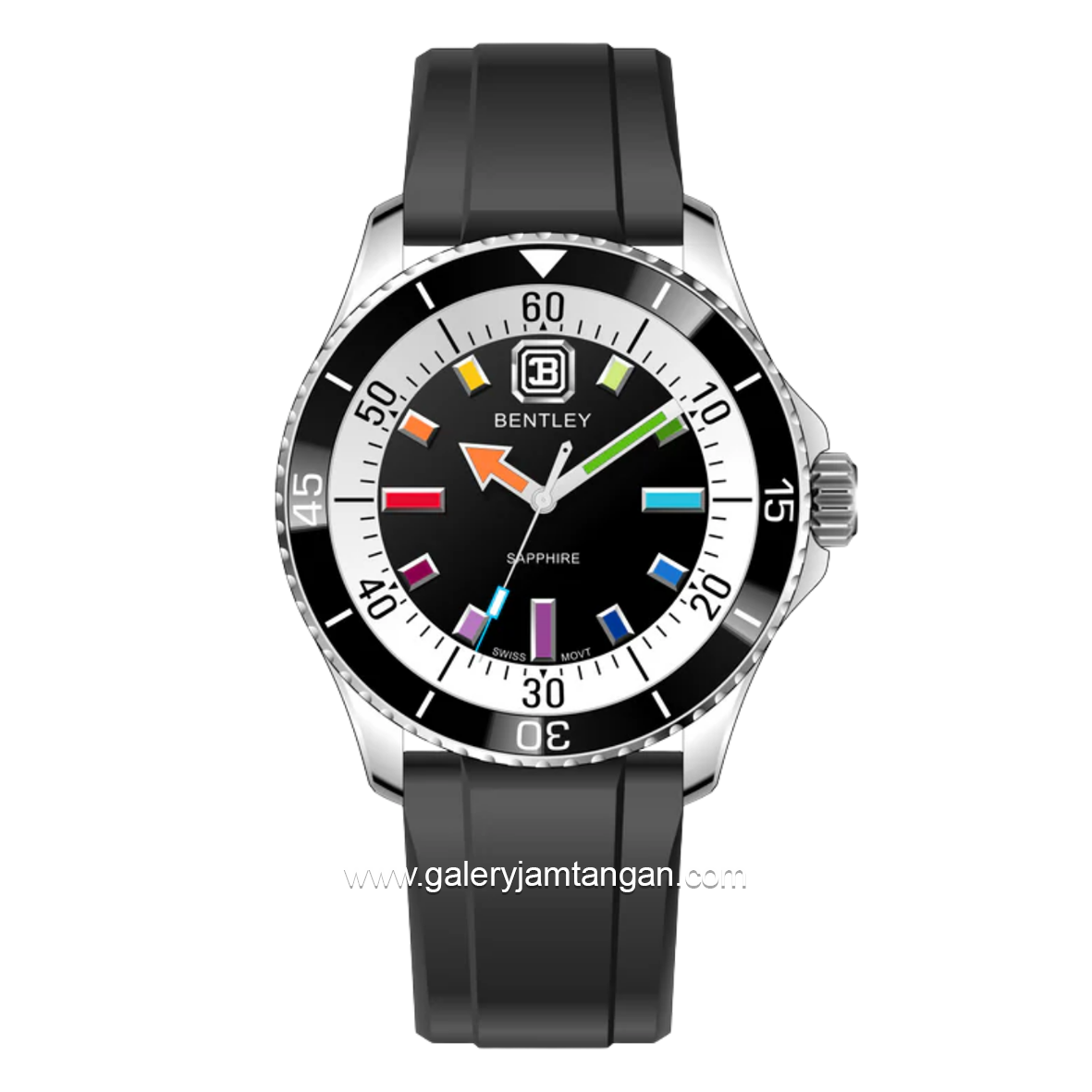 BENTLEY BL-20-07 Full Black Rubber Strap