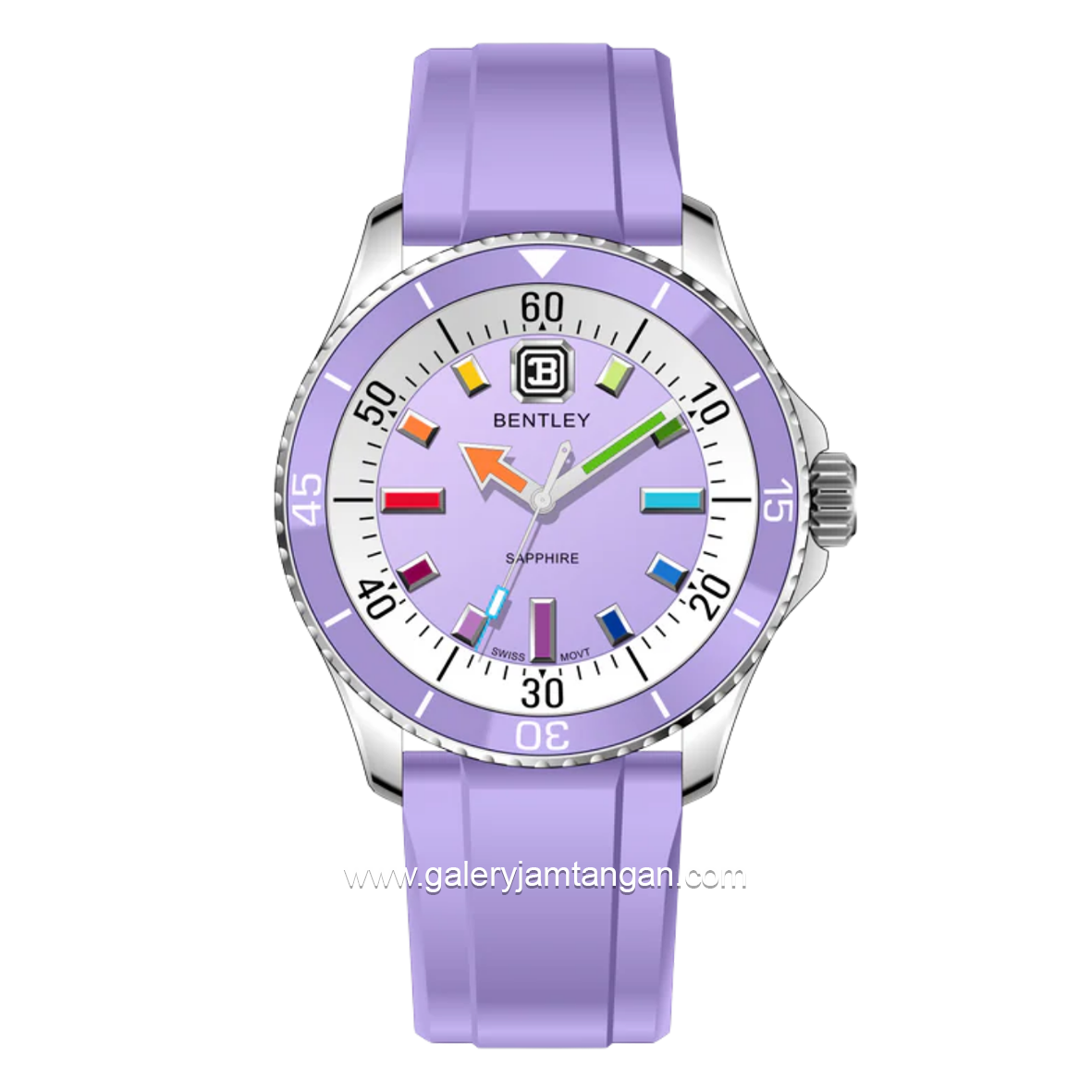 BENTLEY BL-20-23 Full Purple Rubber Strap