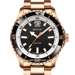 BENTLEY BL-20-48 Rosegold Dial Black Stainless Steel Strap