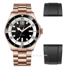 BENTLEY BL-20-48 Rosegold Dial Black Stainless Steel Strap