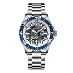 BENTLEY BL-20-82 Silver Dial Blue Army Stainless Steel Strap