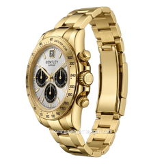 BENTLEY BL-21-34 Gold Dial White Stainless Steel Strap