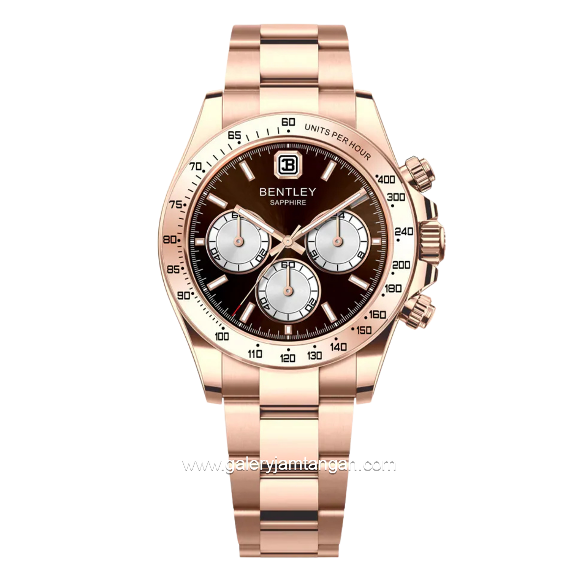BENTLEY BL-21-47 Rosegold Dial Brown Stainless Steel Strap
