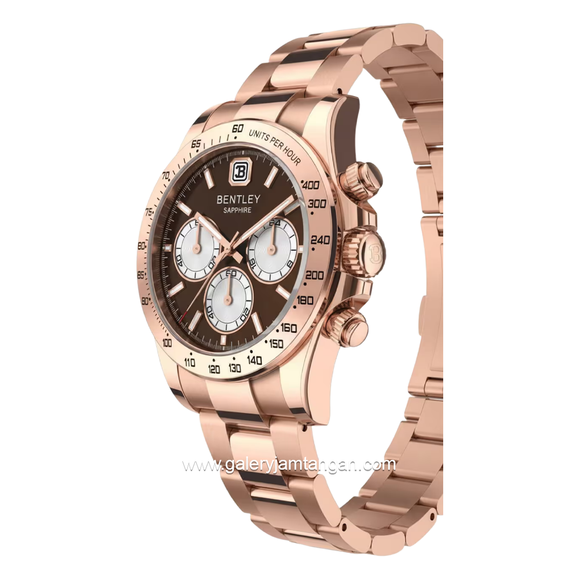 BENTLEY BL-21-47 Rosegold Dial Brown Stainless Steel Strap