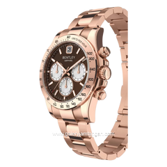 BENTLEY BL-21-47 Rosegold Dial Brown Stainless Steel Strap