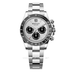 BENTLEY BL-21-67 Silver Dial White Stainless Steel Strap