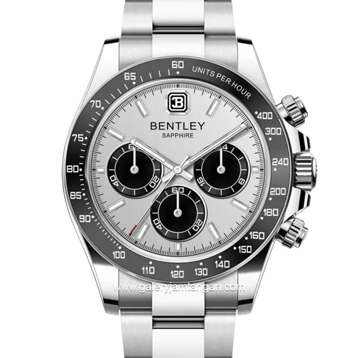 BENTLEY BL-21-67 Silver Dial White Stainless Steel Strap