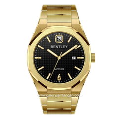 BENTLEY BL-23-33 Gold Dial Black Stainless Steel Strap