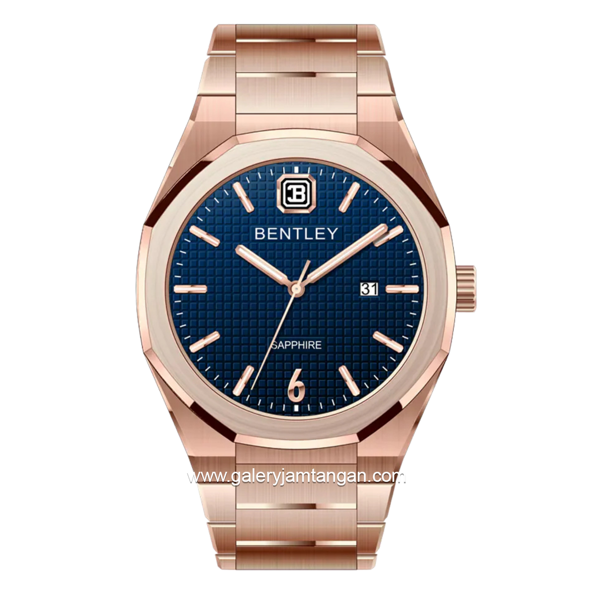 BENTLEY BL-23-38 Rosegold Dial Blue Stainless Steel Strap