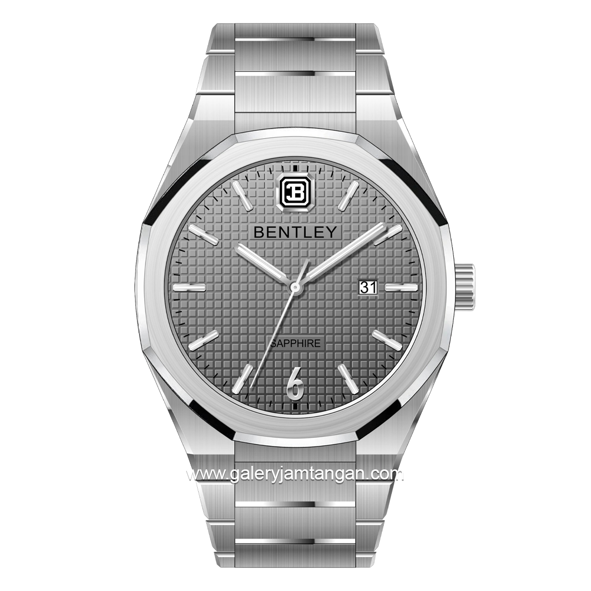 BENTLEY BL-23-69 Silver Dial Grey Stainless Steel Strap