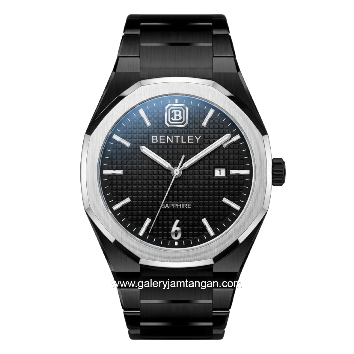 BENTLEY BL-23-77 Blue Silver Dial Black Stainless Steel Strap