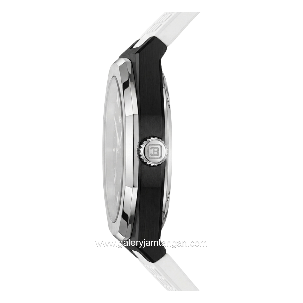 BENTLEY THE AURARAY BL-24-59 White Silver Dial Black Rubber Strap