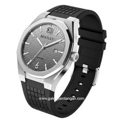 BENTLEY BL-24-70 Black Silver Dial Grey Rubber Strap