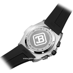 BENTLEY THE KNIGHT BL-25-80 Black Silver Dial Black Rubber Strap