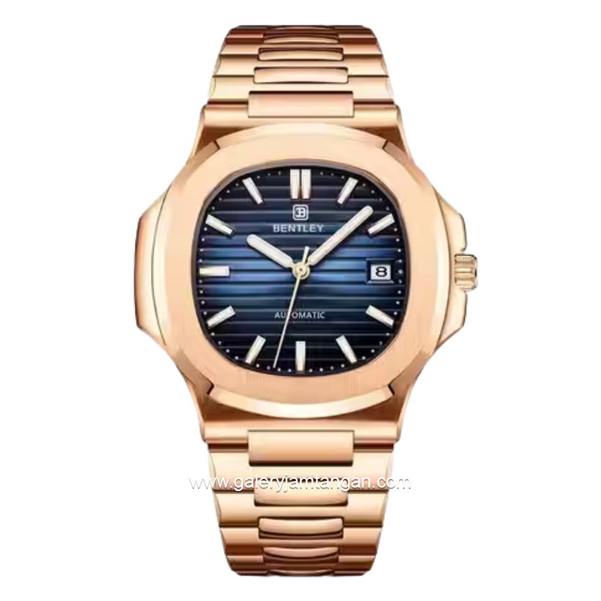 BENTLEY THE ADEPT BL-33-38 Rosegold Dial Blue Stainless Steel Strap