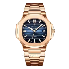 BENTLEY THE ADEPT BL-33-38 Rosegold Dial Blue Stainless Steel Strap