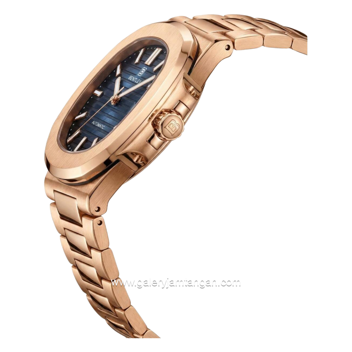 BENTLEY THE ADEPT BL-33-38 Rosegold Dial Blue Stainless Steel Strap