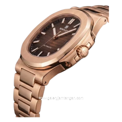BENTLEY THE ADEPT BL-33-47 Rosegold Dial Brown Stainless Steel Strap
