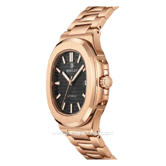 BENTLEY THE ADEPT BL-33-48 Rosegold Dial Black Stainless Steel Strap