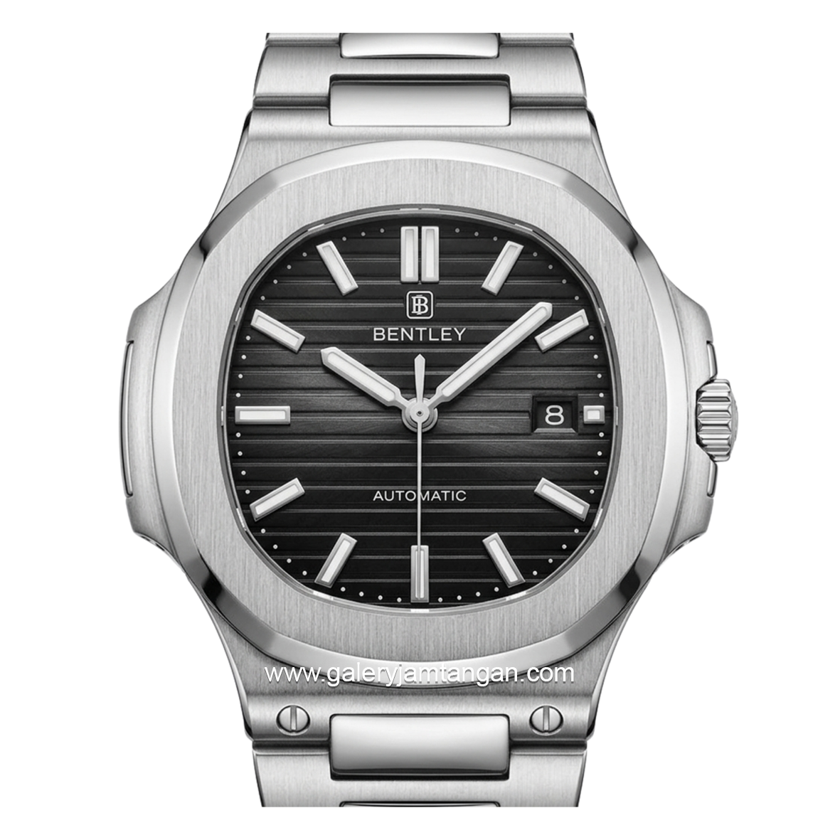 BENTLEY THE ADEPT BL-33-50 Silver Dial Black Stainless Steel Strap