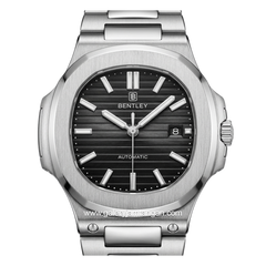 BENTLEY THE ADEPT BL-33-50 Silver Dial Black Stainless Steel Strap