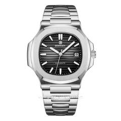 BENTLEY THE ADEPT BL-33-50 Silver Dial Black Stainless Steel Strap