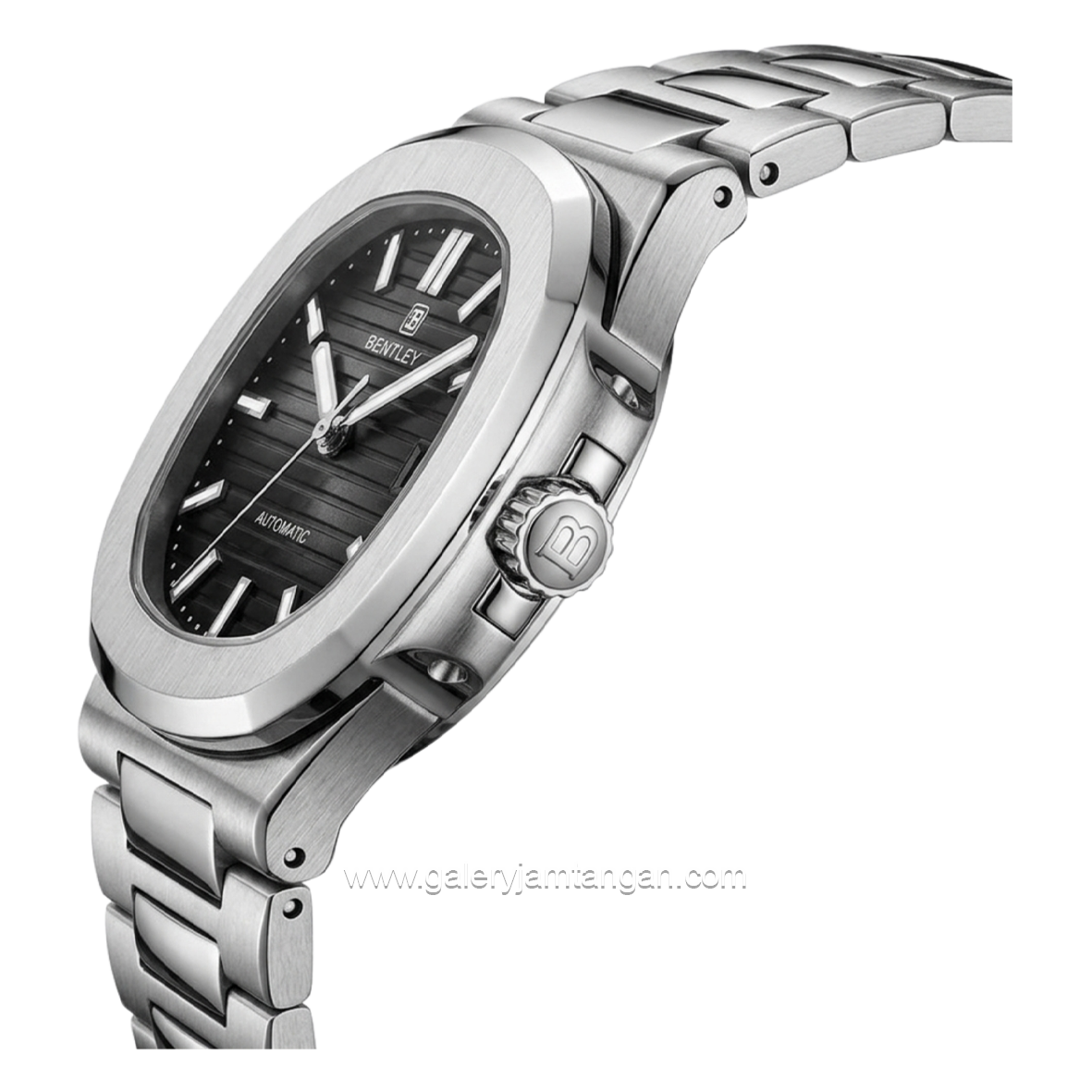 BENTLEY THE ADEPT BL-33-50 Silver Dial Black Stainless Steel Strap