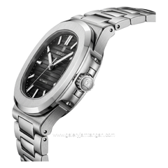 BENTLEY THE ADEPT BL-33-50 Silver Dial Black Stainless Steel Strap