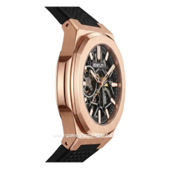 BENTLEY THE MARQUESS BL-34-41 Automatic Black Rosegold Dial Black Rubber Strap