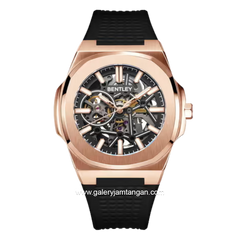 BENTLEY THE MARQUESS BL-34-41 Automatic Black Rosegold Dial Black Rubber Strap