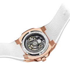 BENTLEY THE MARQUESS BL-34-90 Automatic White Rosegold Dial White Rubber Strap