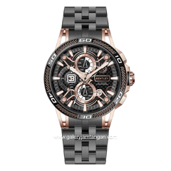 BENTLEY THE OUROBOROS BL-40-00 Chronograph Black Rosegold Stainless Steel Strap