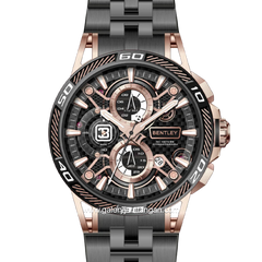 BENTLEY THE OUROBOROS BL-40-00 Chronograph Black Rosegold Stainless Steel Strap