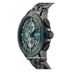 BENTLEY THE OUROBOROS BL-40-29 Chronograph Black Jarum Tosca Stainless Steel Strap