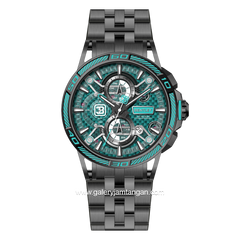 BENTLEY THE OUROBOROS BL-40-29 Chronograph Black Jarum Tosca Stainless Steel Strap