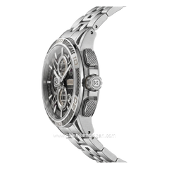 BENTLEY THE OUROBOROS BL-40-69 Chronograph Silver Dial Black Stainless Steel Strap