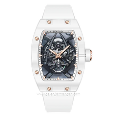 BENTLEY THE BLANCHE BL-72-75 Automatic White Rosegold Rubber Strap
