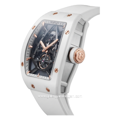 BENTLEY THE BLANCHE BL-72-75 Automatic White Rosegold Rubber Strap