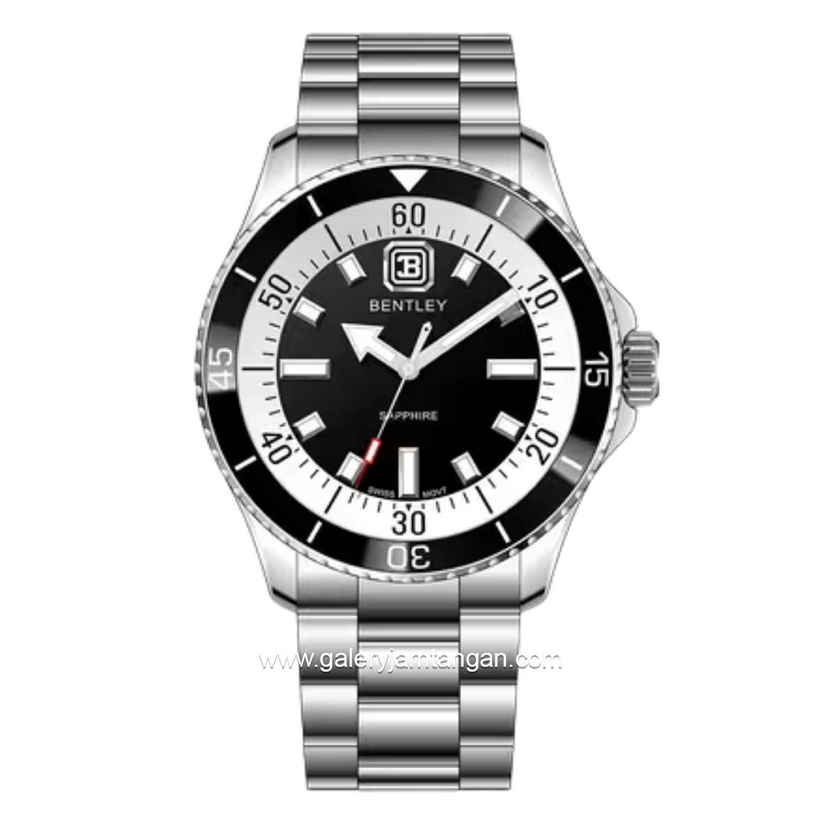 BENTLEY BL-20-50 Silver Dial Black Stainless Steel Strap
